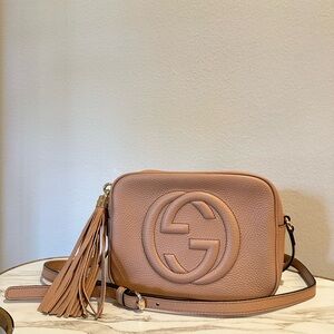 🩷🩷SOLD🩷🩷 GUCCI Disco Crossbody Tan LIKE NEW